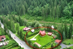 Letecký pohľad na chatu Jana